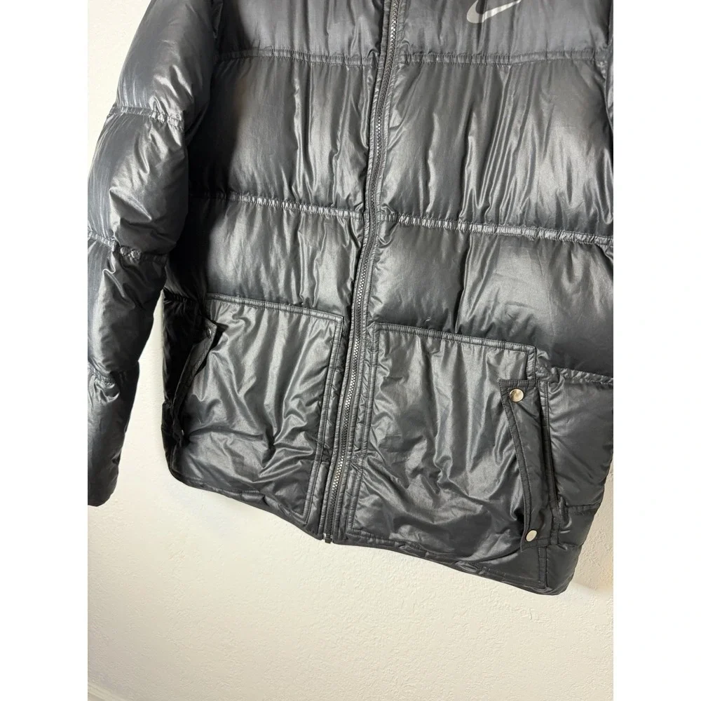 Nike Vintage Down Puffer Jacket Size Large Black SAMPLE RARE